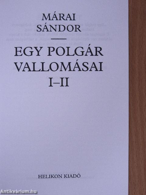 Egy polgár vallomásai I-II.