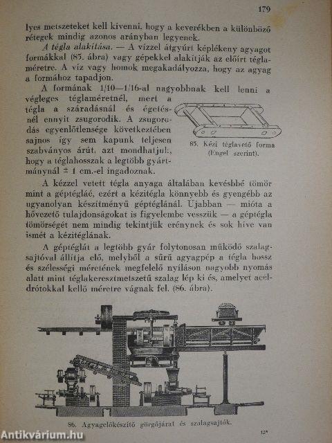 Az épitőanyagok gyakorlati kézikönyve I. (töredék)