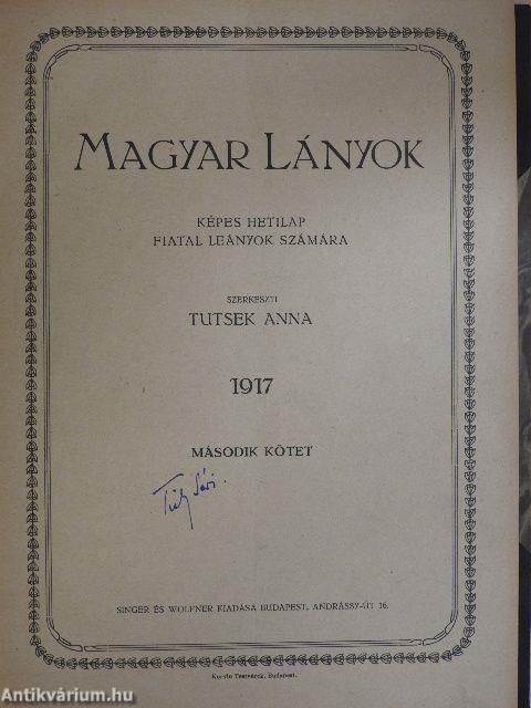 Magyar Lányok 1917. július-december (fél évfolyam) 