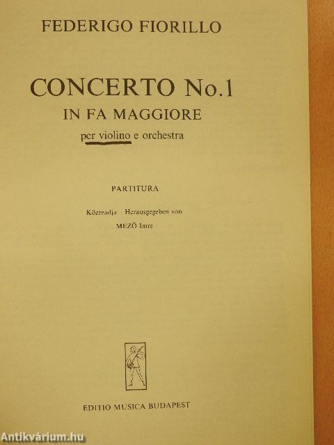 Concerto No. 1 in Fa maggiore