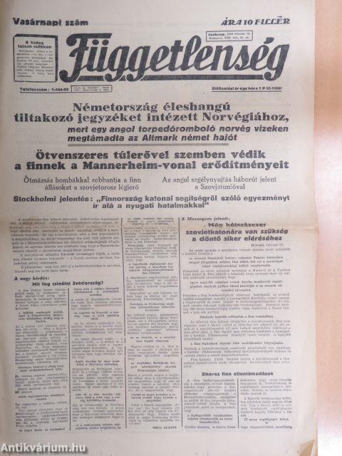 Függetlenség 1940. február 18.