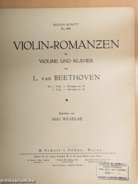 Violin-Romanzen für Violine und Klavier