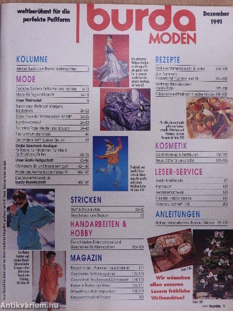 Burda Moden Dezember 1991