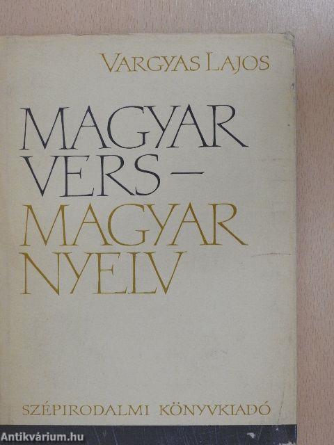 Magyar vers - magyar nyelv