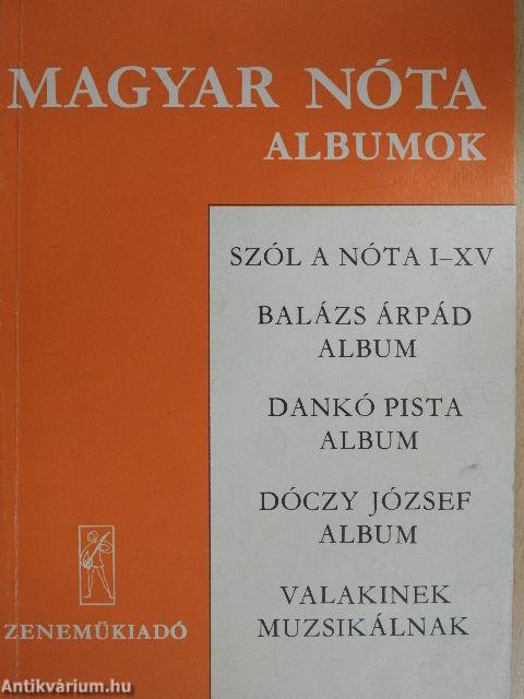 Magyar nóta albumok