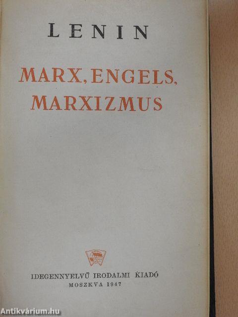 Marx, Engels, marxizmus