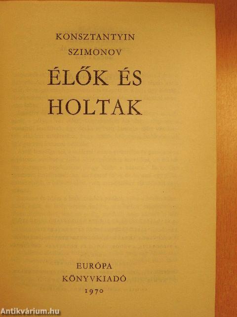 Élők és holtak