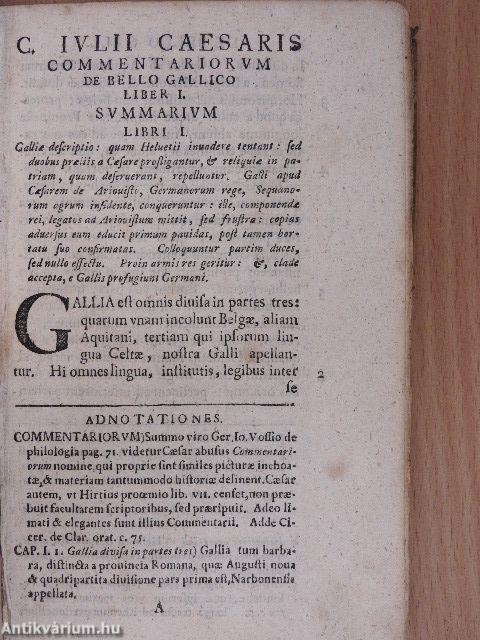 C. Iulii Caesaris commentarii de bello gallico et civili
