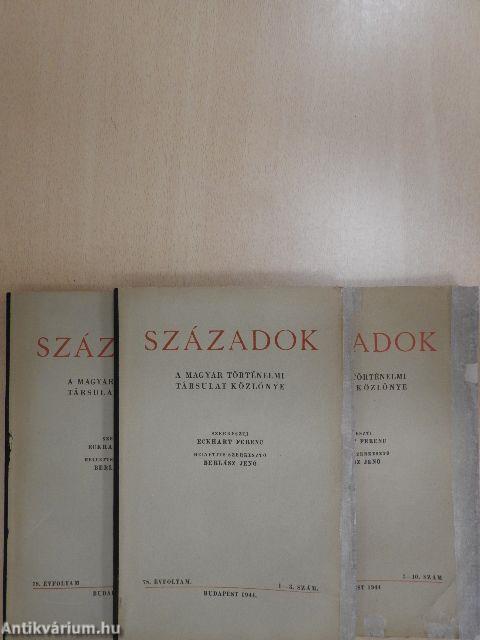 Századok 1944/1-10.