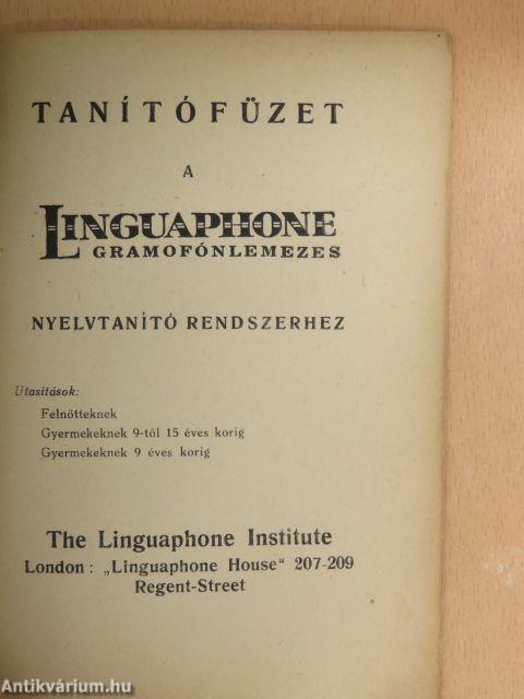 Tanítófüzet a Linguaphone gramofónlemezes nyelvtanító rendszerhez