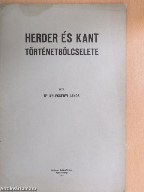 Herder és Kant történetbölcselete