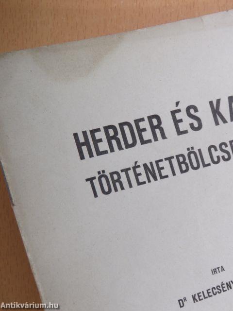 Herder és Kant történetbölcselete