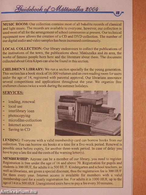 Mátészalkai Városi Kalauz 2004