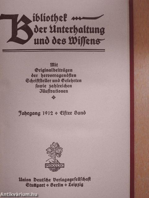 Bibliothek der Unterhaltung und des Wissens 1912/11. (gótbetűs)