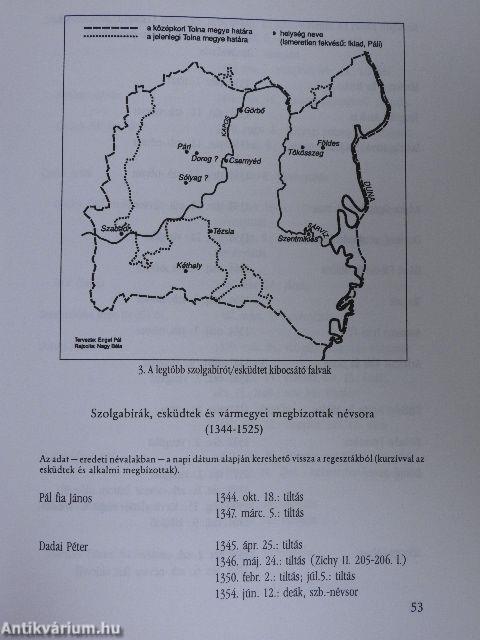 Ami Tolna vármegye középkori okleveleiből megmaradt