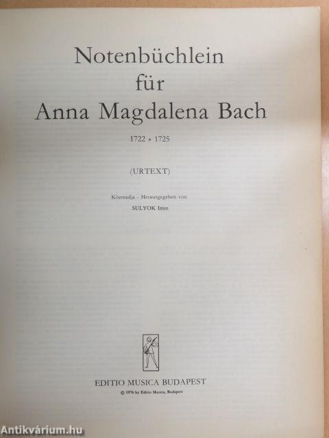 Notenbüchlein für Anna Magdalena Bach