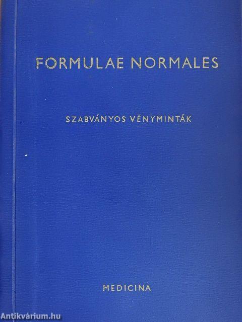 Formulae Normales V.