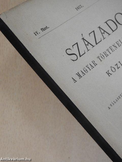 Századok 1877. január-deczember