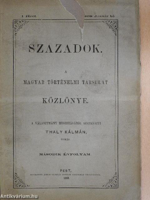 Századok 1868. január-december