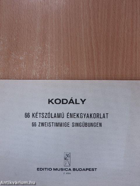 66 kétszólamú énekgyakorlat