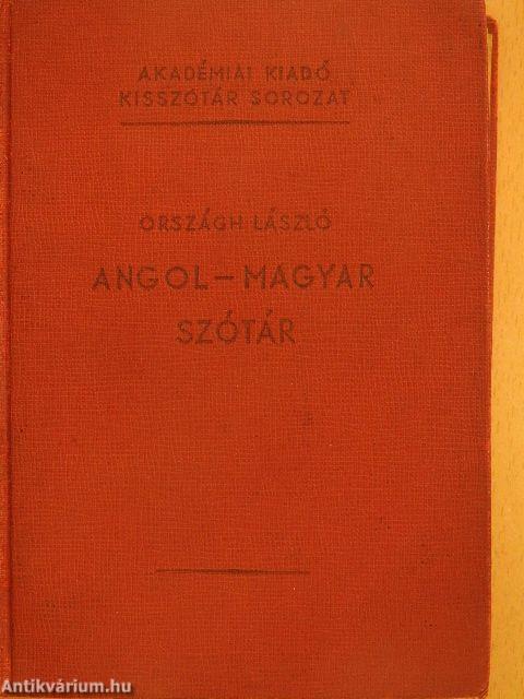 Angol-magyar szótár