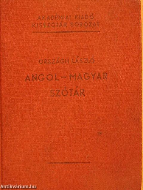 Angol-magyar szótár