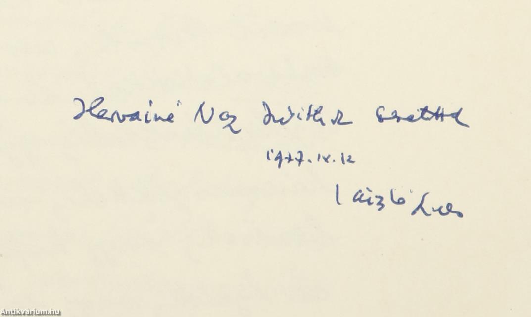 Kortársaim IV. (dedikált példány)