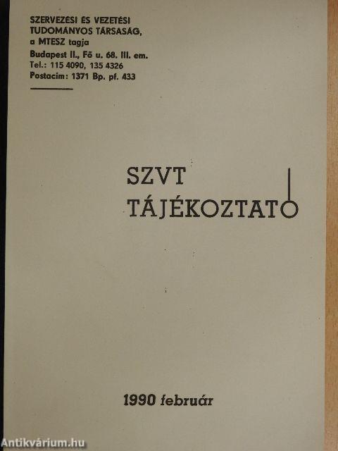 SZVT Tájékoztató 1990. február