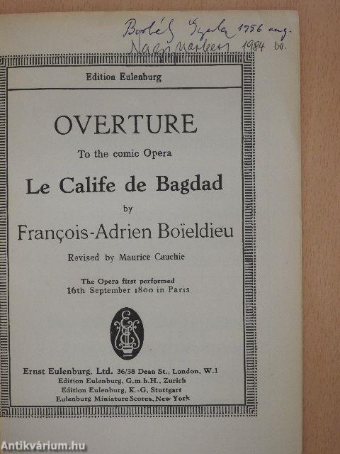 Overture to the comic Opera Le Calife de Bagdad