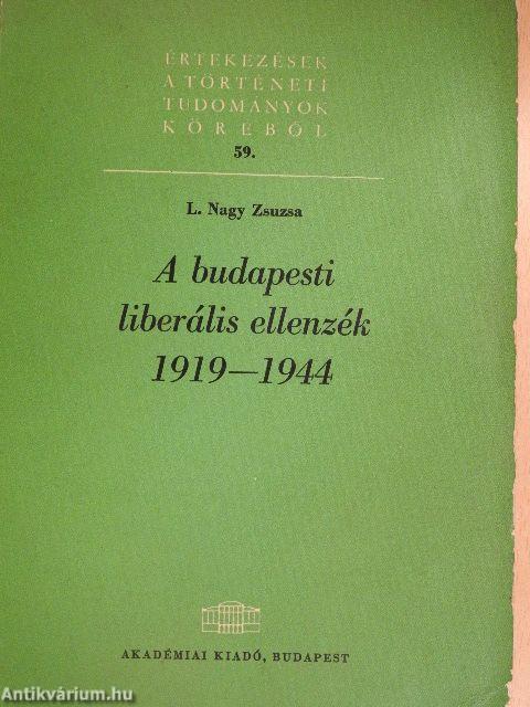 A budapesti liberális ellenzék