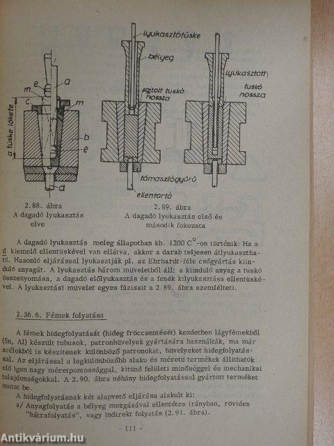 Anyagismeret és technológia II.