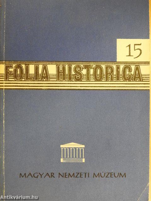 Folia Historica 15.