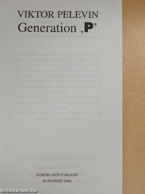 Generation 'P'