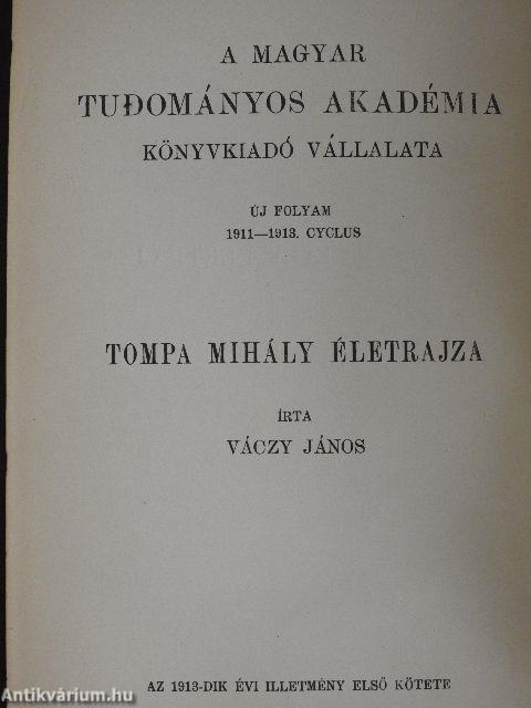 Tompa Mihály életrajza