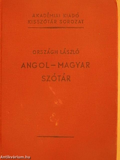 Angol-magyar szótár