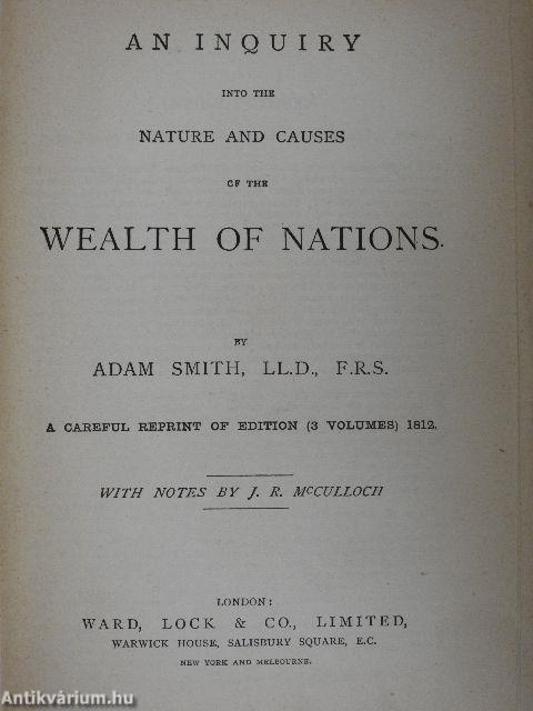 An Inquiry Into The Nature and Causes of The Wealth Of Nations