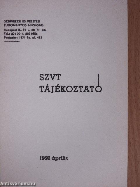 SZVT Tájékoztató 1991. április