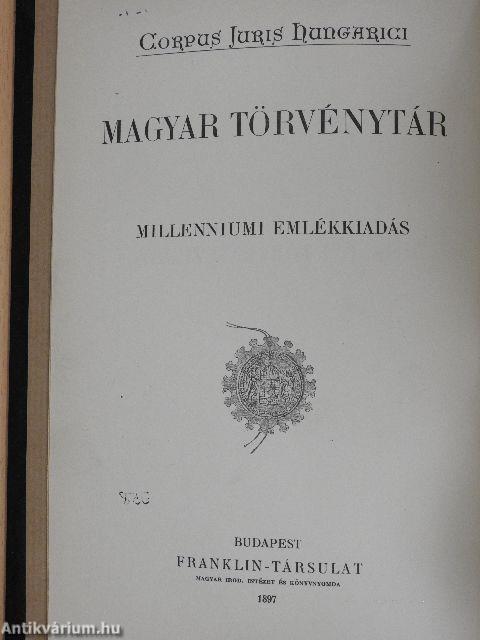 1896-1897. évi törvényczikkek