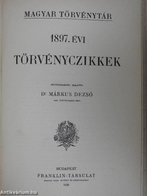 1896-1897. évi törvényczikkek