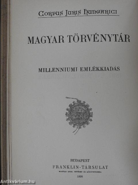 1896-1897. évi törvényczikkek