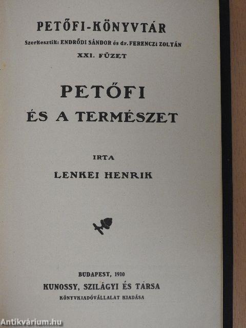 Petőfi és a természet/Petőfi a ponyván és a népirodalomban/Petőfi-regék