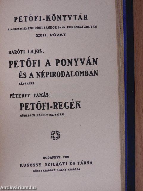 Petőfi és a természet/Petőfi a ponyván és a népirodalomban/Petőfi-regék