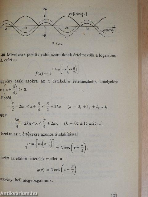 Egyetemi felvételi feladatok matematikából