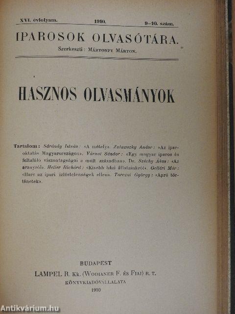 Iparosok olvasótára 1910/3-4., 9-10.