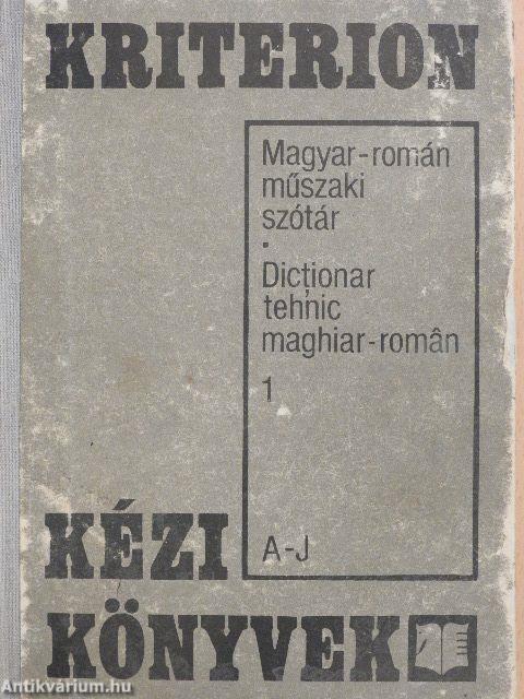 Magyar-román műszaki szótár 1-2.