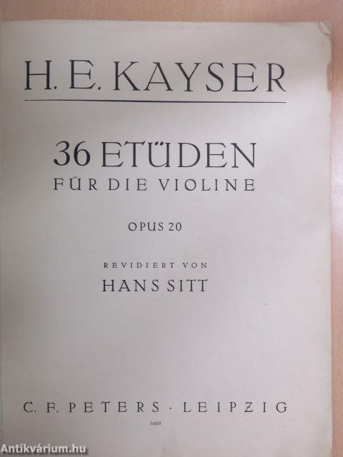 36 Etüden für die Violine