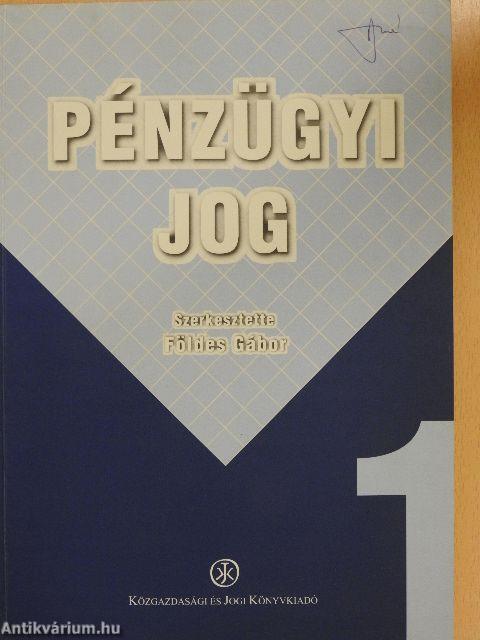 Pénzügyi jog I.