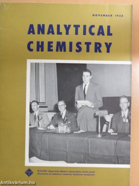 Analytical Chemistry November 1952