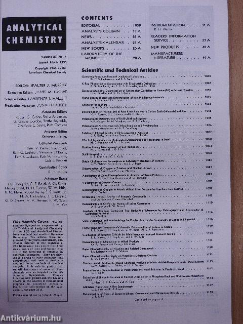 Analytical Chemistry July 1955