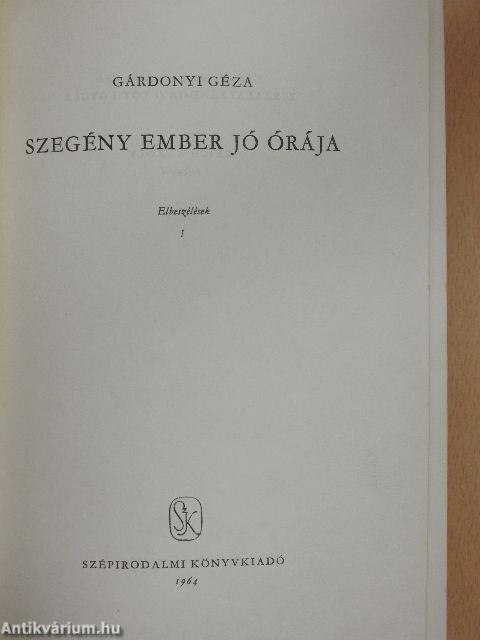 Szegény ember jó órája I-II.